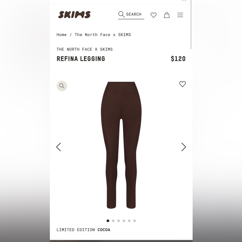 Brand new never worn The North Face x Skims REFINA LEGGING